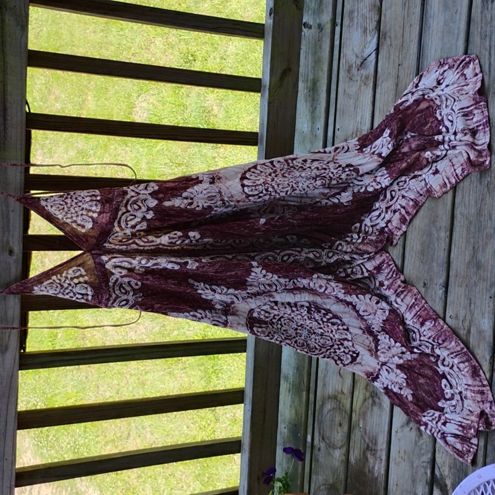 GLOBAL WEAR BROWN HANDKERCHIEF SUNDRESS